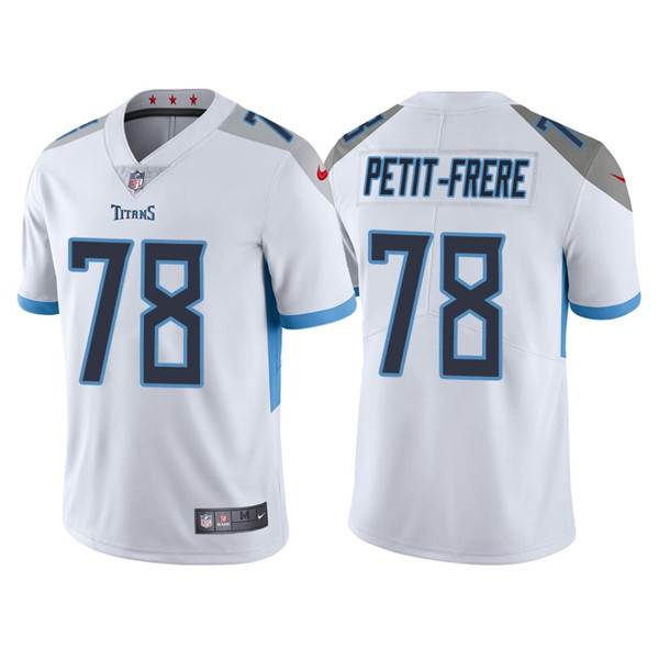 Men's Tennessee Titans #78 Nicholas Petit-Frere White Vapor Untouchable Stitched Jersey - Click Image to Close